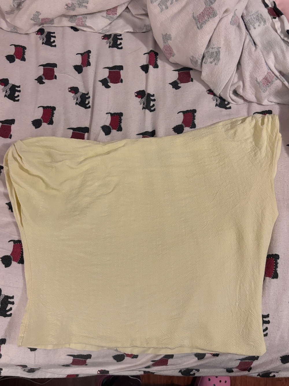 Peppermayo Pale Yellow Tube Top